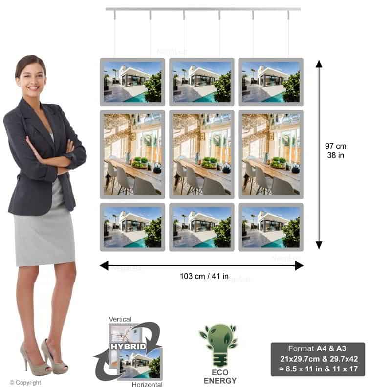 Panneau Led Vitrine 3c 2a4 1a3 - NegoLuz Suisse Panneau Led Vitrine 3c 2a4 1a3