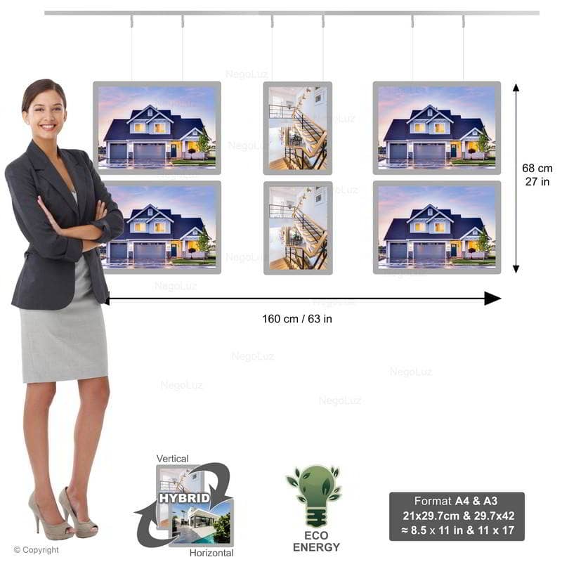 Panneau Led Vitrine 3c 2a4 4a3 - NegoLuz Suisse Panneau Led Vitrine 3c 2a4 4a3