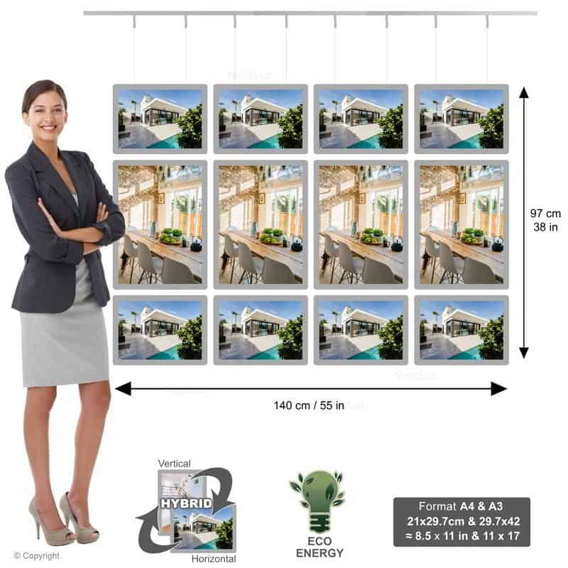 Panneau Led Vitrine 4c 2a4 1a3 - NegoLuz Suisse Panneau Led Vitrine 4c 2a4 1a3