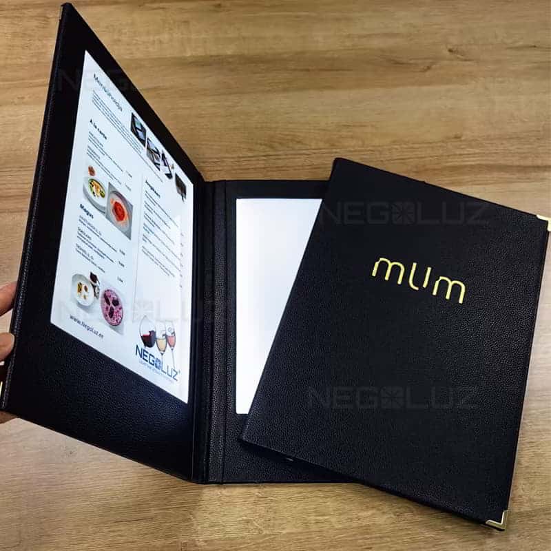 menu lumineux led